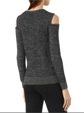 AllSaints Neri Merino Wool Jumper Off Shoulder Sweater Oatmeal Size S